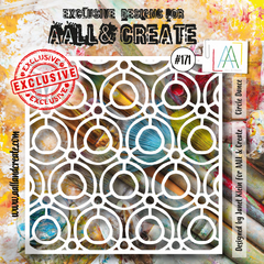 AALL and Create 6"x6" Stencil - #171 - Circle Dance-1