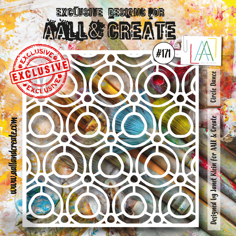 AALL and Create 6"x6" Stencil - #171 - Circle Dance-1