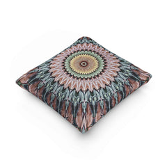 Mandala Sunburst Woven Pillow | Boho Geometric Decorative Cushion Cover-10