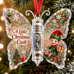 Christmas Butterfly Cash Gift Ornament-13