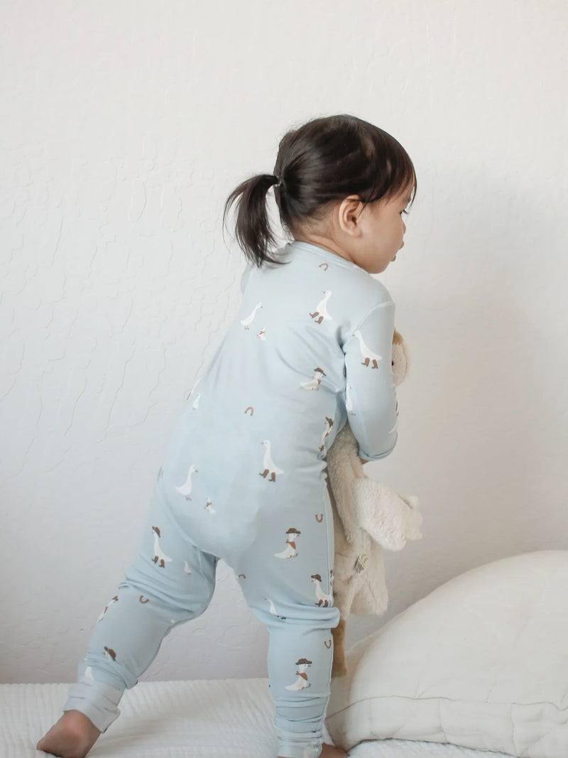 Convertible Footie | günamüna | Cowboy Goose-5