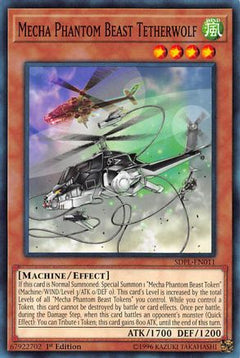 Mecha Phantom Beast Tetherwolf (SDPL-EN011) - Structure Deck: Powercode Link 1st Edition-1