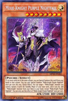 Mekk-Knight Purple Nightfall (MP18-EN183) - 2018 Mega-Tins Mega Pack 1st Edition-1