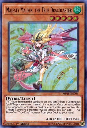 Majesty Maiden, the True Dracocaster (MP18-EN004) - 2018 Mega-Tins Mega Pack 1st Edition-1