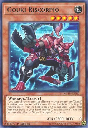 Gouki Riscorpio (MP18-EN040) - 2018 Mega-Tins Mega Pack 1st Edition-1