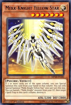 Mekk-Knight Yellow Star (MP18-EN180) - 2018 Mega-Tins Mega Pack 1st Edition-1