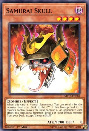 Samurai Skull (MP18-EN089) - 2018 Mega-Tins Mega Pack 1st Edition-1