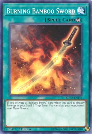 Burning Bamboo Sword (MP18-EN146) - 2018 Mega-Tins Mega Pack 1st Edition-1