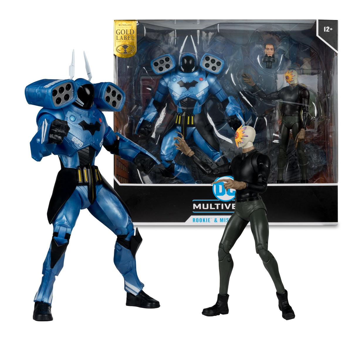 DC MULTIVERSE - MEGAFIG 2PK - ROOKIE (BATMAN: END GAME) AND MR. BLOOM - Exclusive SDCC-1