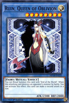 Ruin, Queen of Oblivion (MP18-EN231) - 2018 Mega-Tins Mega Pack 1st Edition-1