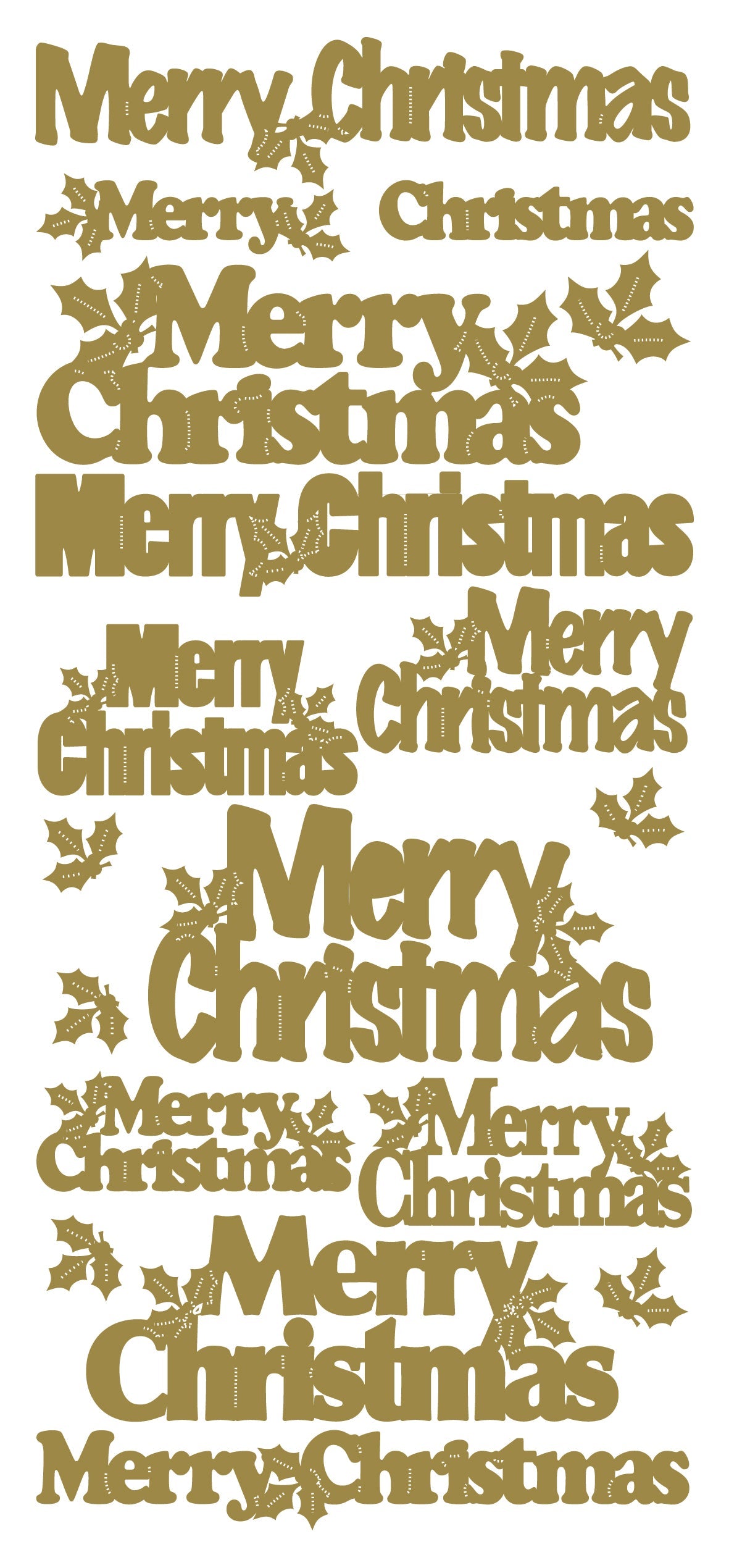 Peel-Off Stickers Merry Christmas var. sizes-1