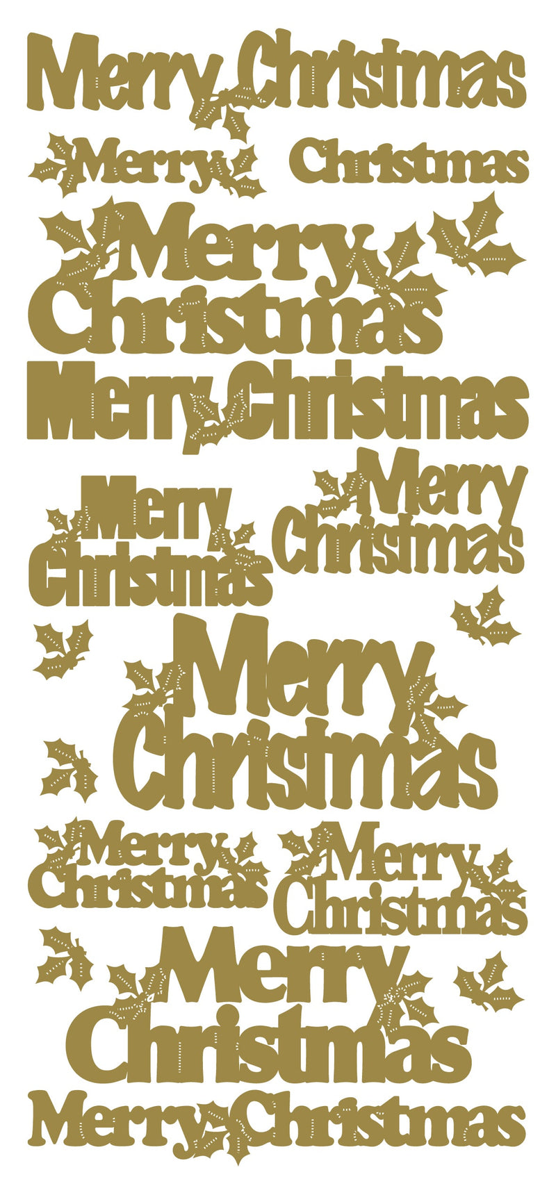 Peel-Off Stickers Merry Christmas var. sizes-1