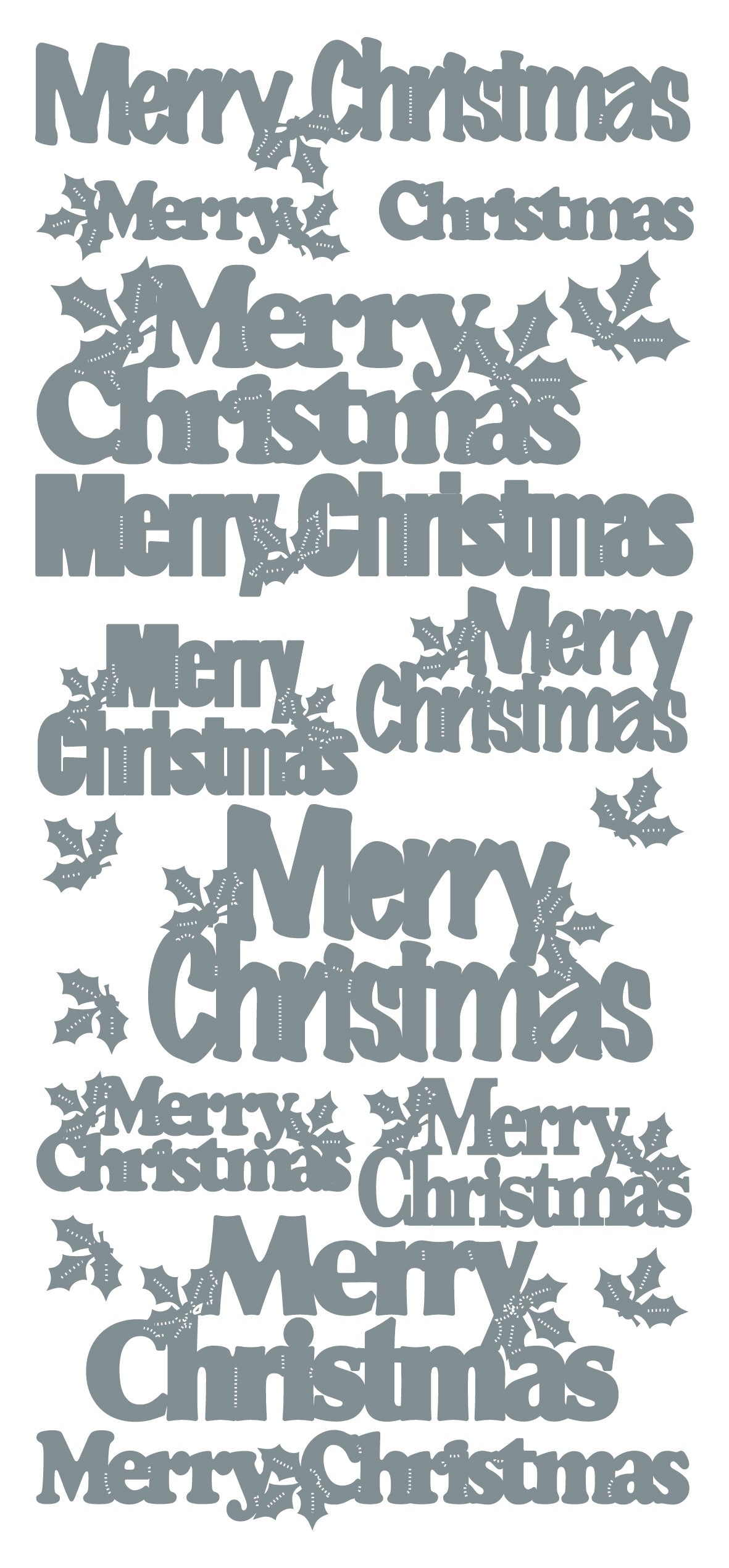 Peel-Off Stickers Merry Christmas var. sizes-2