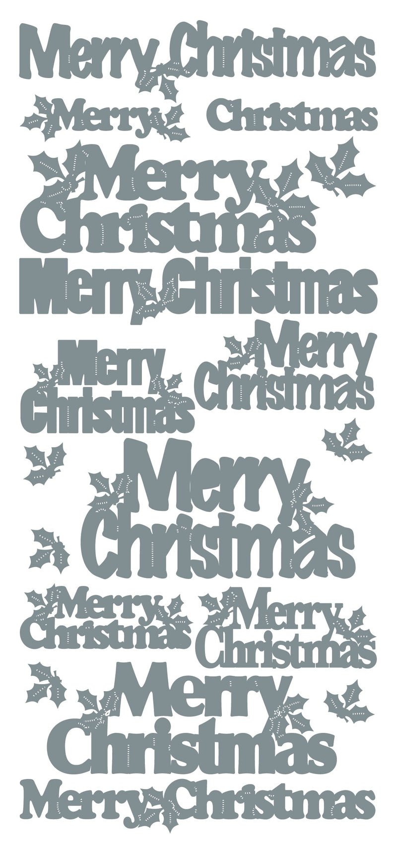 Peel-Off Stickers Merry Christmas var. sizes-2