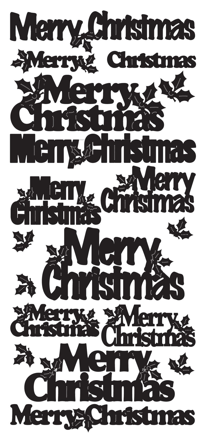 Peel-Off Stickers Merry Christmas var. sizes-3