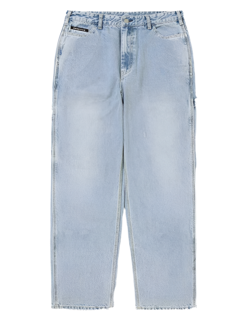 Primitive 'Masson Baggy Carpenter' Pants - Light Wash-1