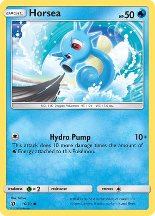 Horsea (16)/70 - Dragon Majesty Reverse Holofoil-1