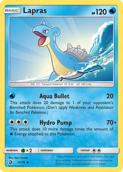 Lapras 21/70 - Dragon Majesty Reverse Holofoil-1