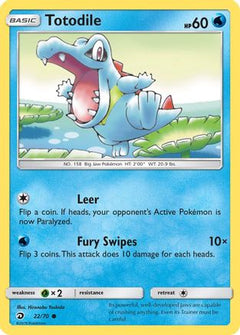 Totodile 22/70 - Dragon Majesty Reverse Holofoil-1