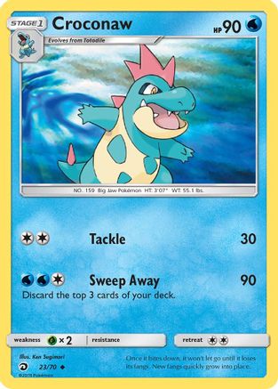 Croconaw 23/70 - Dragon Majesty Reverse Holofoil-1