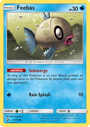 Feebas 28/70 - Dragon Majesty Reverse Holofoil-1