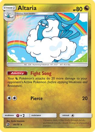 Altaria 40/70 - Dragon Majesty Reverse Holofoil-1