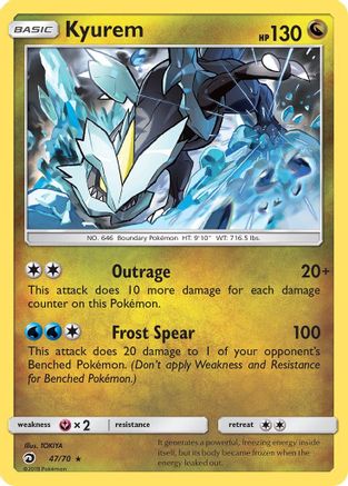 Kyurem 47/70 - Dragon Majesty Holofoil-1