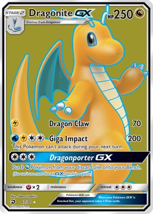 Dragonite GX (Full Art)/70 - Dragon Majesty Holofoil-1