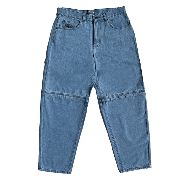 Frosted Skateboards 'Transformer' Baggy Jeans - Light Blue-1