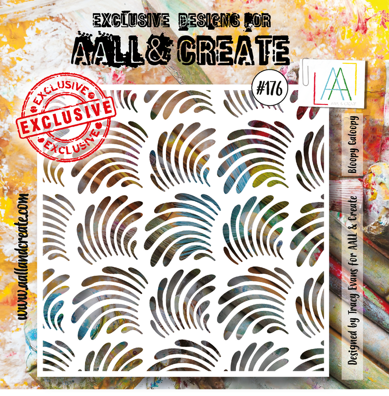 AALL and Create 6"x6" Stencil - #176 - Bloopy Galoopy-1