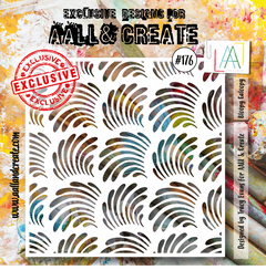 AALL and Create 6"x6" Stencil - #176 - Bloopy Galoopy-1