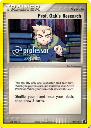 Prof. Oak's Research (2004-2005) - Professor Program Promos-1