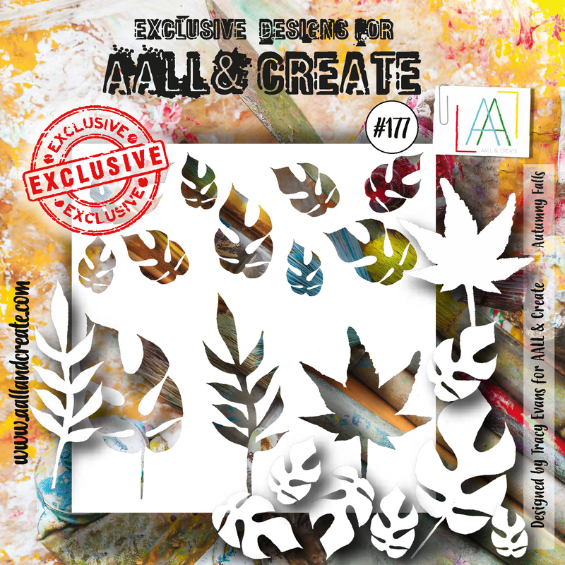 Pochoir AALL et Create 15x15 cm - n° 177 - Autumny Falls-1