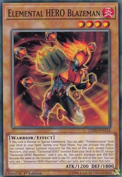 Elemental HERO Blazeman (LEHD-ENA16) - Legendary Hero Decks 1st Edition-1