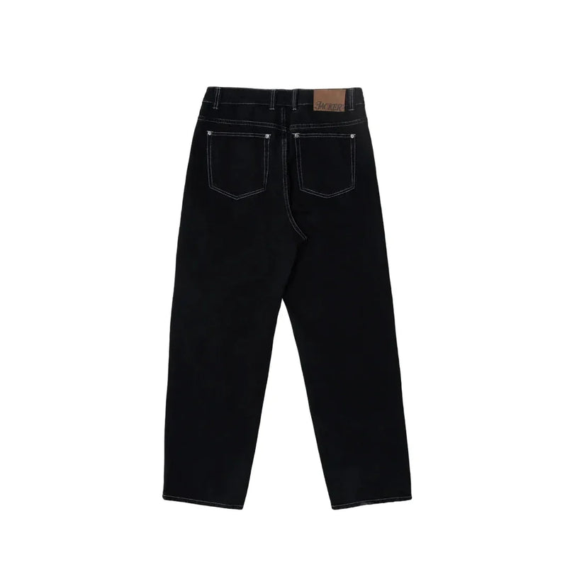 Jacker 'Classic Daily' Denim Pants - Black-2