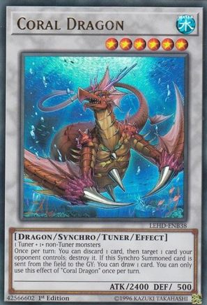 Coral Dragon (LEHD-ENB38) - Legendary Hero Decks 1st Edition-1