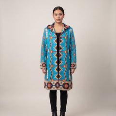 Sky Blue Long Coat-1