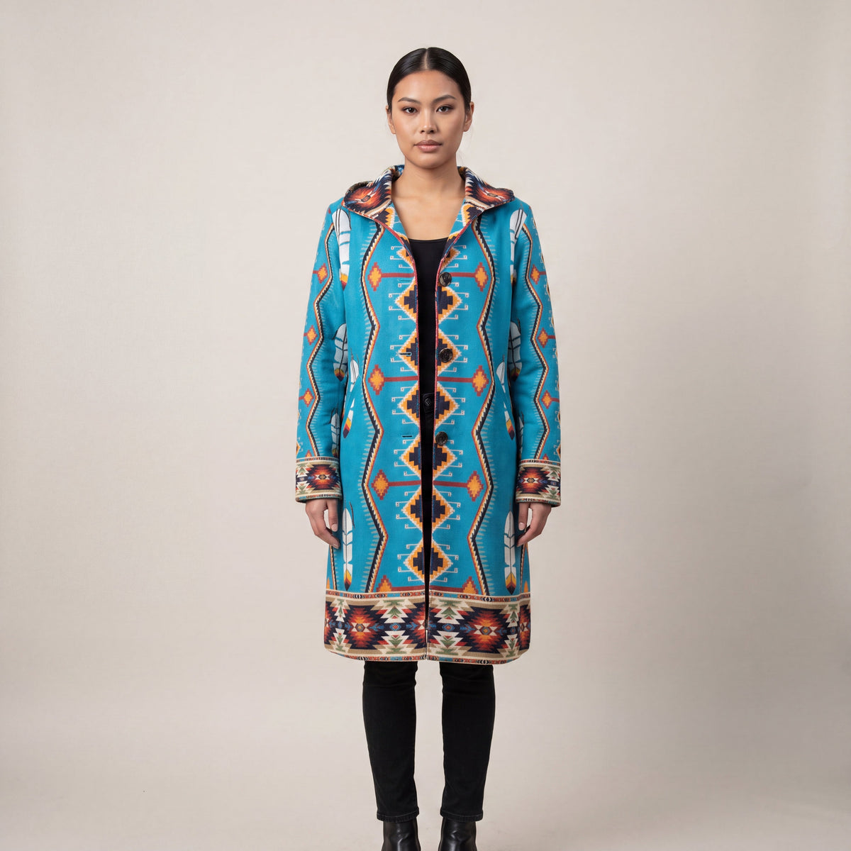 Sky Blue Long Coat