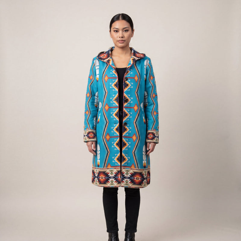 Sky Blue Long Coat-1