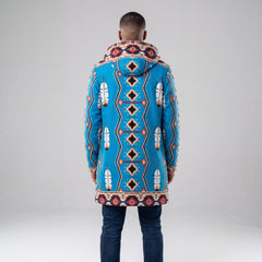 Sky Blue Long Coat-3