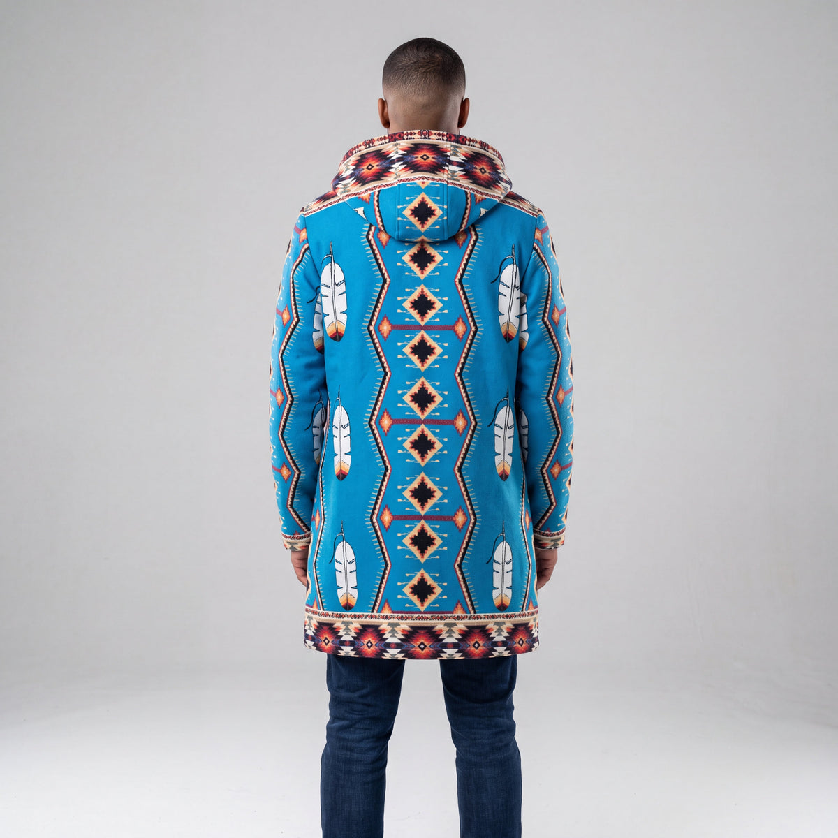 Sky Blue Long Coat-3