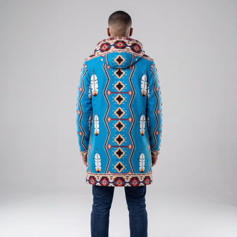Sky Blue Long Coat-3