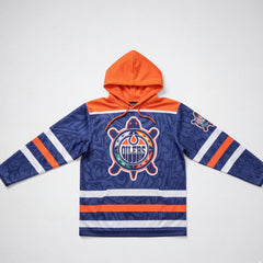 Heritage Orange & Blue Hoodie-3