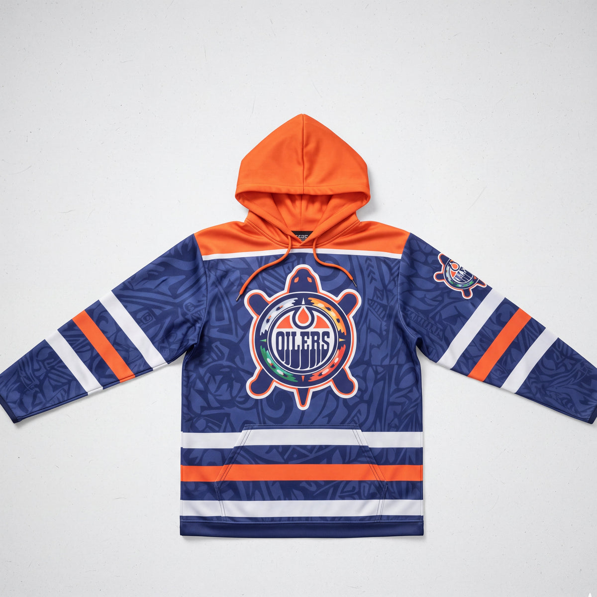 Heritage Orange & Blue Hoodie-3