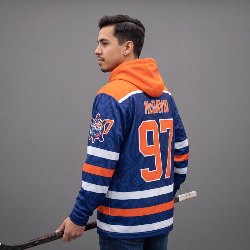 Heritage Orange & Blue Hoodie-1