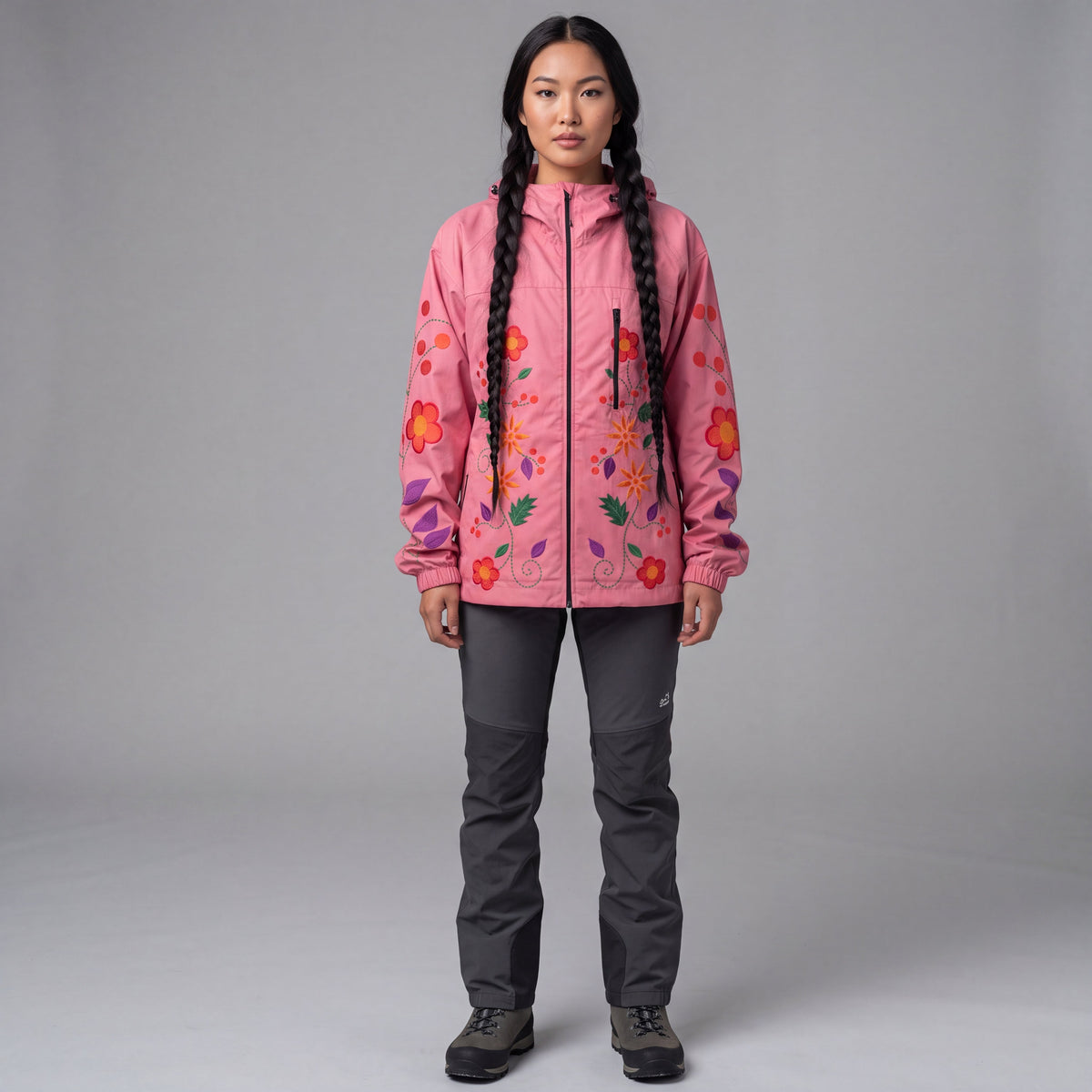 Pink Spring Blossom Windbreaker-2