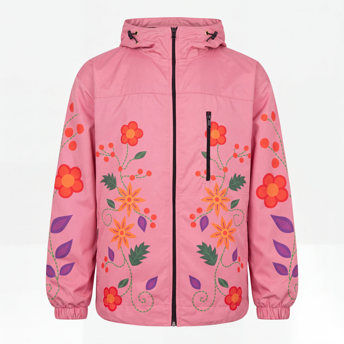 Pink Spring Blossom Windbreaker-3