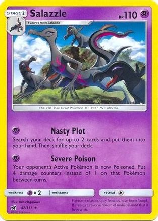 Salazzle - 47/111 (SM Crimson Invasion) - Deck Exclusives-1