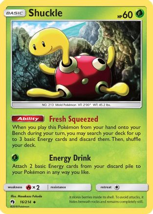 Shuckle 16/214 - SM  Lost Thunder-1