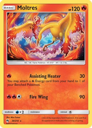 Moltres 38/214 - SM  Lost Thunder-1